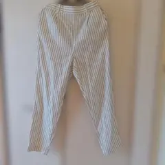 レプシィム　ストライプ ワイドパンツ ゴムウエスト