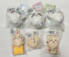 ちいかわ　モモンガだらけくじ　うさぎだらけくじ　マスコット　ぬいぐるみバッジ