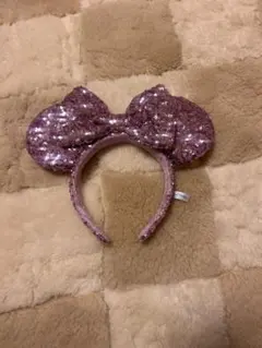 ミニーマウス風スパンコールカチューシャ