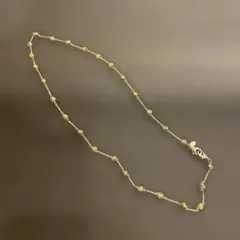 ゴールド ビーズデザイン ネックレス