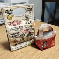 パーク フード柄 ( ペンケース ) ディズニー ＆ポーチミニトート35周年