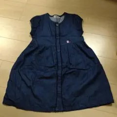 ミキハウスホットビスケッツ　デニムワンピース　120cm