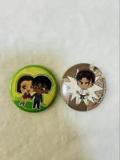 京極真 鈴木園子 名探偵コナン 缶バッジ