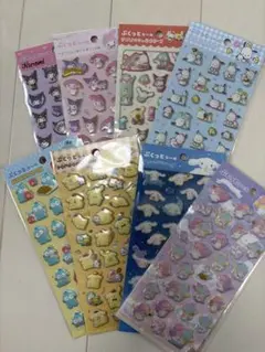 サンリオ ぷくっとシール ８枚セット ダイソー シナモロール ポムポムプリン