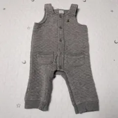 グレーギャップ　ベビー　オーバーオール　サロペット　70サイズ 男女兼用 グレー