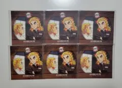 鬼滅の刃　煉獄杏寿郎　コースター柄ポストカード　6点セット