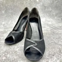 Louis Vuitton Mesh Heels 34.5　Black