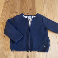 PETIT BATEAU ネイビー カーディガン 110cm