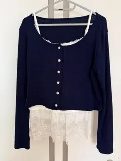 トップス カーディガン キャミソールセット