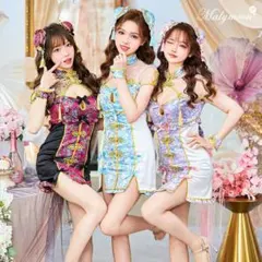 Malymoon パフスリーブ麻雀チャイナ パープル マリームーン パフスリーブ麻雀チャイナ パープル - メルカリ