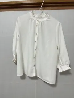 ブラウス　カーディガン　ボウタイブラウス　メタルボタンブラウス　オフィスブラウス