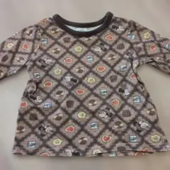 Litte クッキー柄 長袖Tシャツ 80cm ディズニー ミッキー ミニー