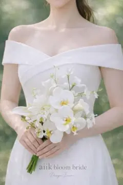 アーティフィシャルフラワー　ウエディングブーケ　クラッチブーケ　前撮り　神前式