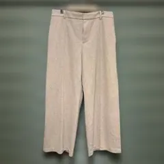 ユニクロ　UNIQLO ブラッシュドジャージーワイドパンツXXLベージュ