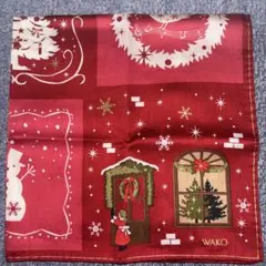 WAKO クリスマス ハンカチ レッドのサムネイル
