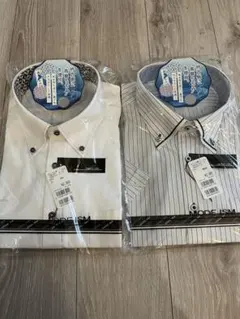 新品半袖ボタンダウンシャツ２枚セット　大きめのサイズ　襟周り45