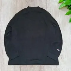 未使用 チャンピオン 薄手ハイネックロンT 黒 XL