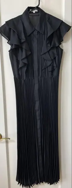 【美品】rienda リエンダ ダブル フリル プリーツSH ワンピース　M