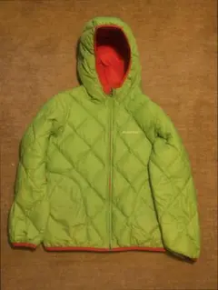 mont-bell フード付きダウンジャケット グリーン