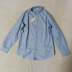 新品UNIQLO オックスフォードシャツ L ブルー　ユニクロ　長袖