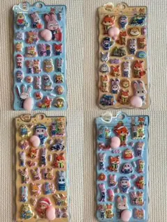 ズートピア2おしりシール4種類セット