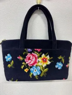 FEILER フェイラー花柄刺繍 ハンドバッグ