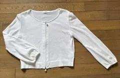 Rene(ルネ) カーディガン サイズ36 S レディース美品  アイボリー×グレー×黒 長袖/スパンコール/ボーダー René - ルネ カーディガンの通販 by マーコ's shop｜ルネならラクマ