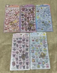 うるちゅるポップシール　サンリオ　5枚セット