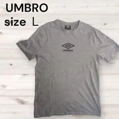 アンブロ Tシャツ L グレー センターロゴプリント 半袖 古着メンズ トップスのサムネイル