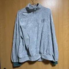 SLOPPY ハーフジップ スウェット グレー