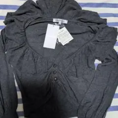 未使用タグ付き　Pinky & Dianne フリル付きカーディガン 38