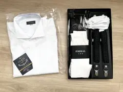 フォーシスアンドカンパニー 新郎 小物7点セット 立襟シャツ