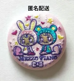 ☆大人気☆ナルミヤキャラクターズ　刺繍缶バッジ メゾピアノ　1点　ピンク