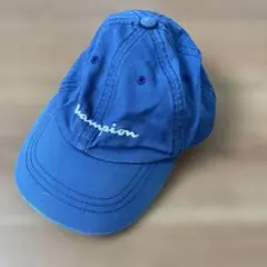 Champion 青 コットンキャップ