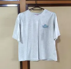 キッズ半袖Tシャツ グレー ロゴプリント 160cm