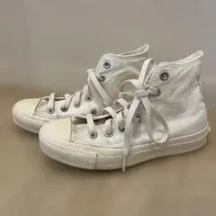 コンバース ホワイト ハイカット スニーカー　22.5cm