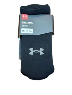 アンダーアーマー　靴下　ブラック　ヒートギア　LG 27〜29cm 3足　値下げ
