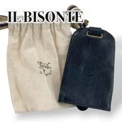 【未使用品】IL BISONTE イルビゾンテ　キーケース　ブラック　ベル型