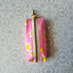 ハンドメイド　ミニポーチ(ボックス型)