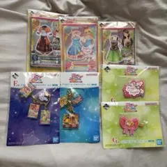 アイカツ1番くじメモ帳バックチャームラバーキーホルダーD賞F賞G賞