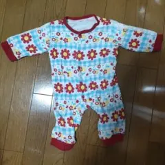 花柄ロンパース サイズ70 綿100%
