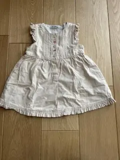 familiar ベージュ ワンピース 80cm