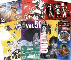 ONE PIECE　ワンピース　ルフィ　エース　コースター　クリアファイル　7点