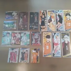 ハイキュー　ステッカー、カードセット18枚