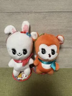 ラウンドワン限定　平成レトロアニマルマスコット　2個セット