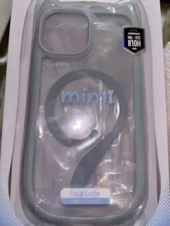 くすみブルー　mimi MagSafe iPhone 15用ケース