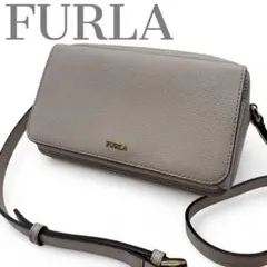 極美品✨FURLA フルラ ミニショルダーバッグ レザー スマホ ロゴ e17