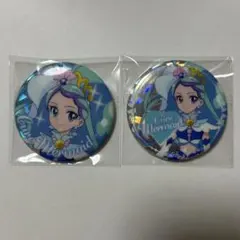 キュアフォンテーヌ 沢泉ちゆ 缶バッジ 全プリキュア展 2点セット