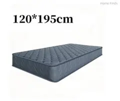 매트리스 120 x 195cm 포켓 코일 고탄력 엑스트라 두꺼운 21cm 그레이 컴프레션 패킹