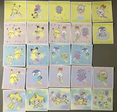 ◇ポケモン ポケピース ウエハースチョコ シール 全24種類コンプリート